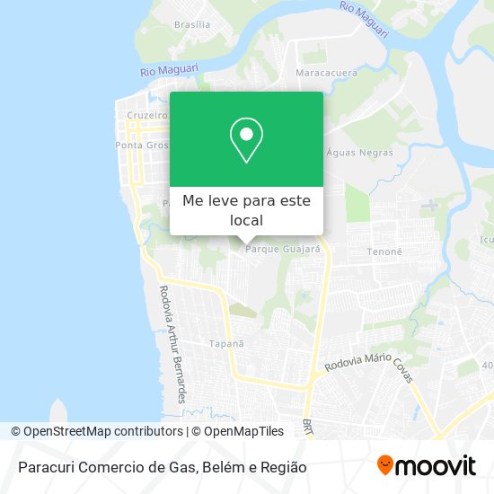 Paracuri Comercio de Gas mapa
