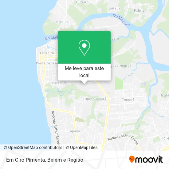 Em Ciro Pimenta mapa