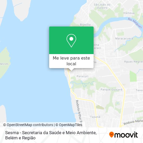 Sesma - Secretaria da Saúde e Meio Ambiente mapa