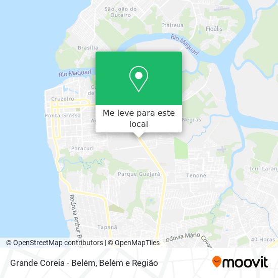 Grande Coreia - Belém mapa