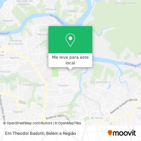 Em Theodor Badotti mapa