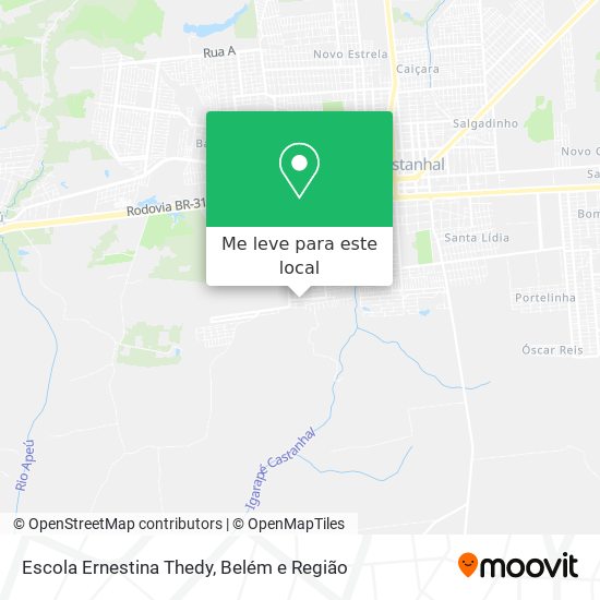 Escola Ernestina Thedy mapa