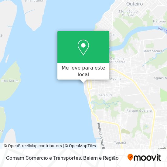 Comam Comercio e Transportes mapa