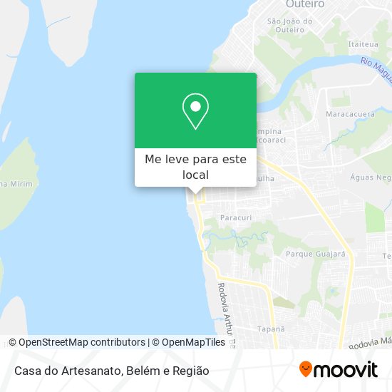 Casa do Artesanato mapa