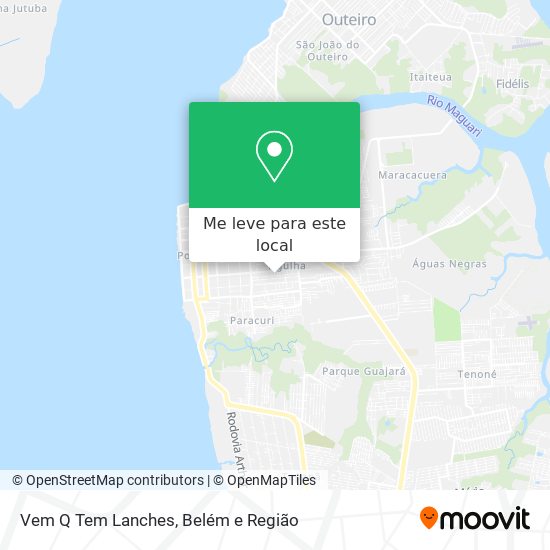 Vem Q Tem Lanches mapa