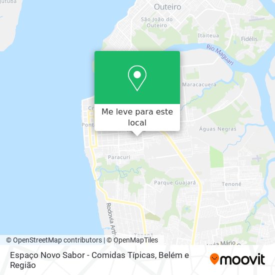 Espaço Novo Sabor - Comidas Típicas mapa