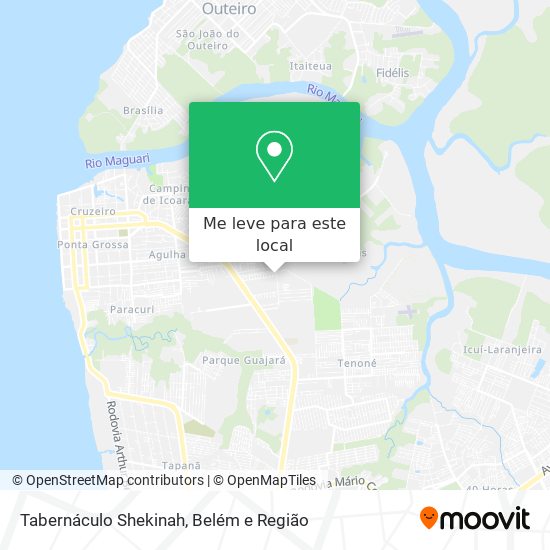 Tabernáculo Shekinah mapa