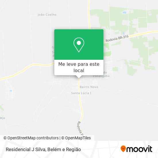 Residencial J Silva mapa