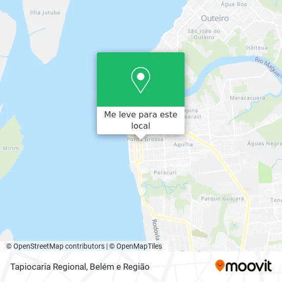 Tapiocaria Regional mapa