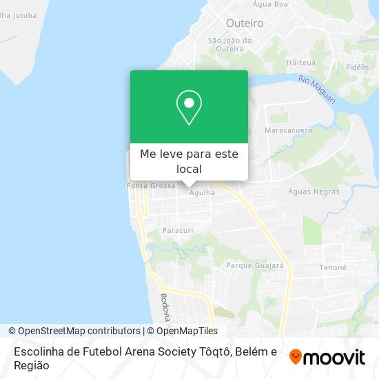 Escolinha de Futebol Arena Society Tôqtô mapa