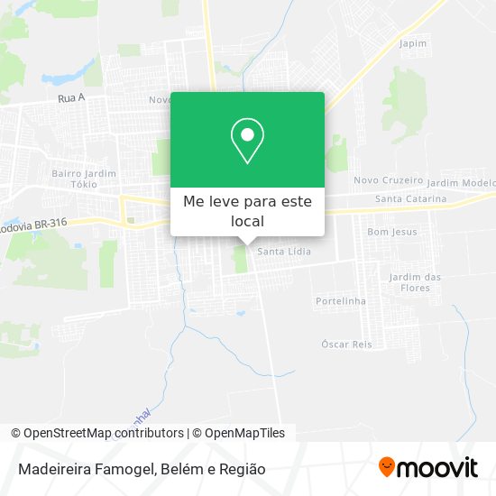 Madeireira Famogel mapa
