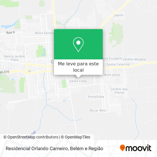 Residencial Orlando Carneiro mapa