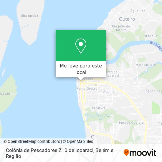 Colônia de Pescadores Z10 de Icoaraci mapa