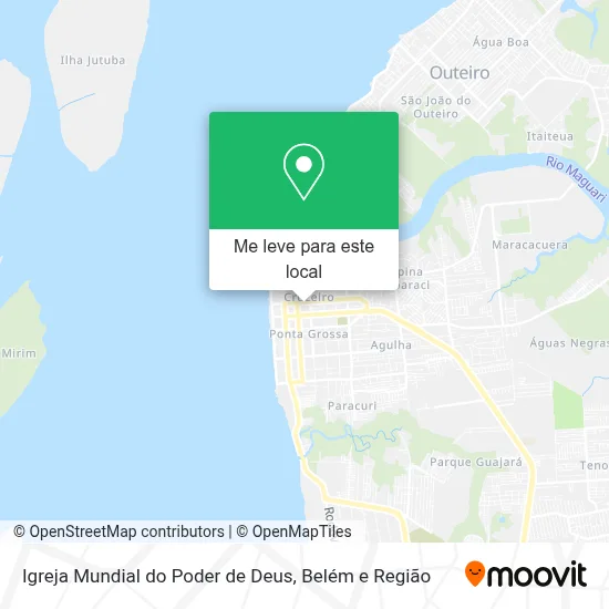 Igreja Mundial do Poder de Deus mapa