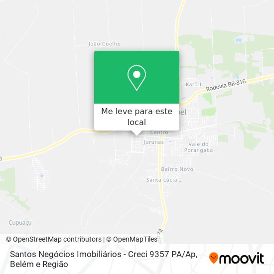 Santos Negócios Imobiliários - Creci 9357 PA / Ap mapa