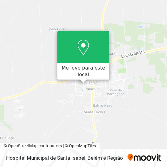 Hospital Municipal de Santa Isabel mapa
