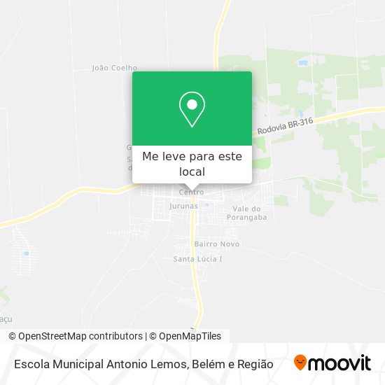 Escola Municipal Antonio Lemos mapa