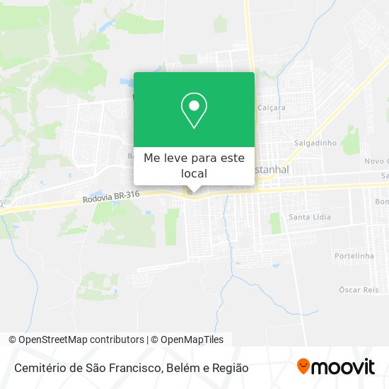 Cemitério de São Francisco mapa