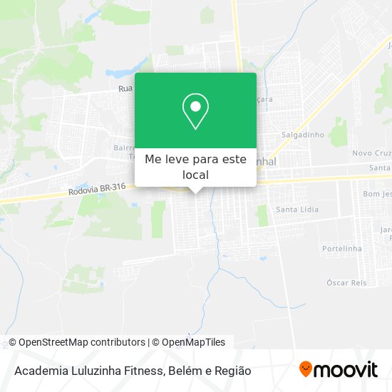Academia Luluzinha Fitness mapa