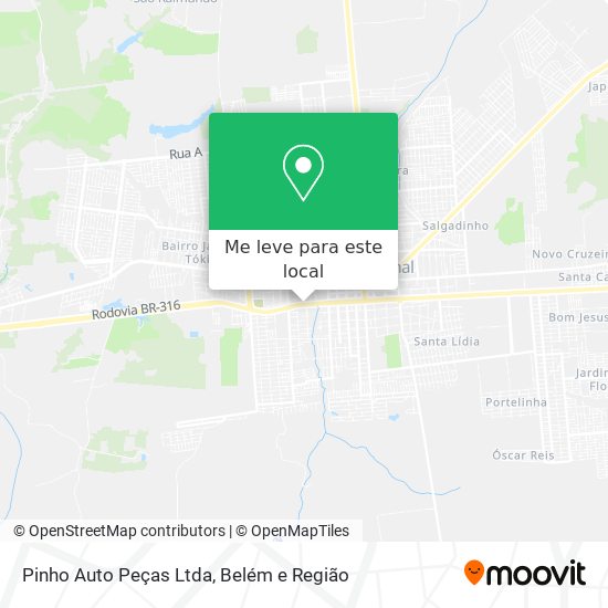 Pinho Auto Peças Ltda mapa