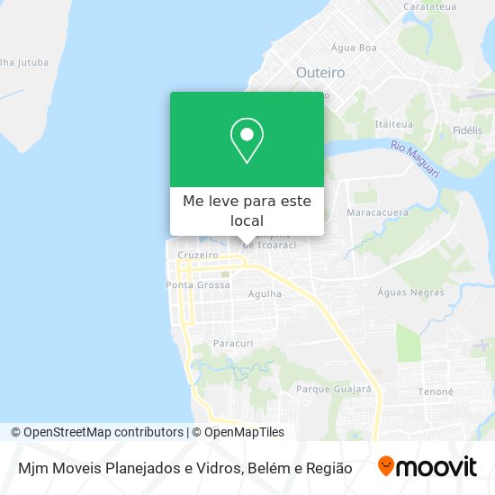 Mjm Moveis Planejados e Vidros mapa
