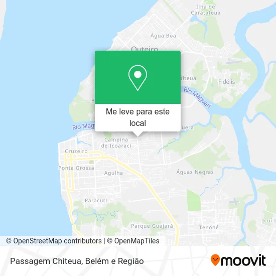 Passagem Chiteua mapa