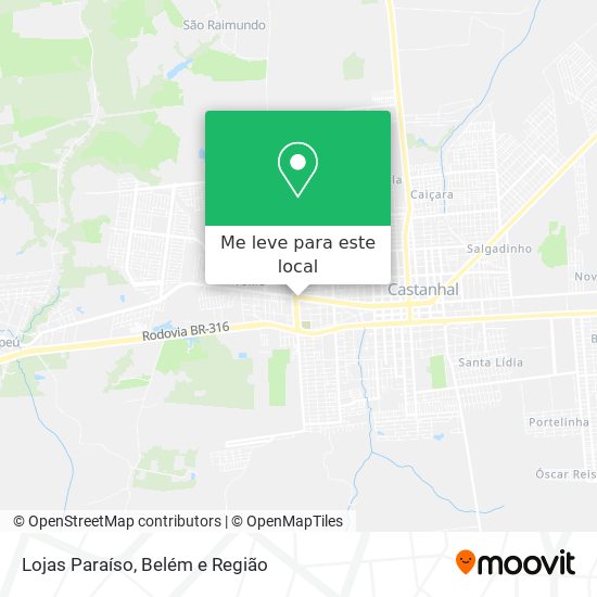 Lojas Paraíso mapa