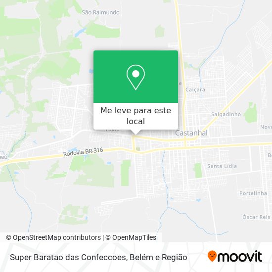 Super Baratao das Confeccoes mapa