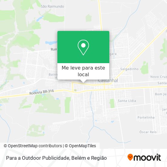 Para a Outdoor Publicidade mapa