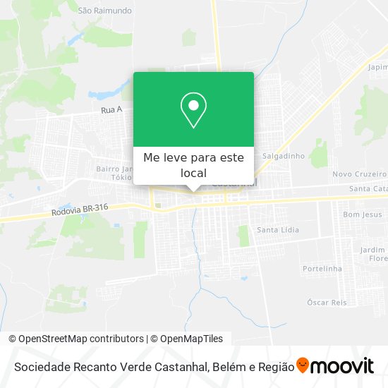Sociedade Recanto Verde Castanhal mapa