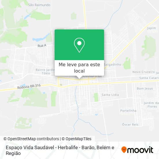 Espaço Vida Saudável - Herbalife - Barão mapa