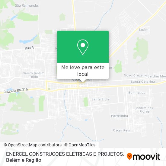 ENERCEL CONSTRUCOES ELETRICAS E PROJETOS mapa