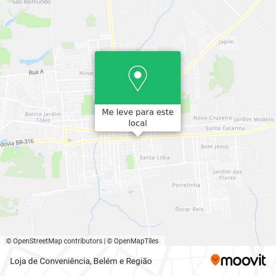 Loja de Conveniência mapa