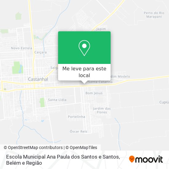 Escola Municipal Ana Paula dos Santos e Santos mapa