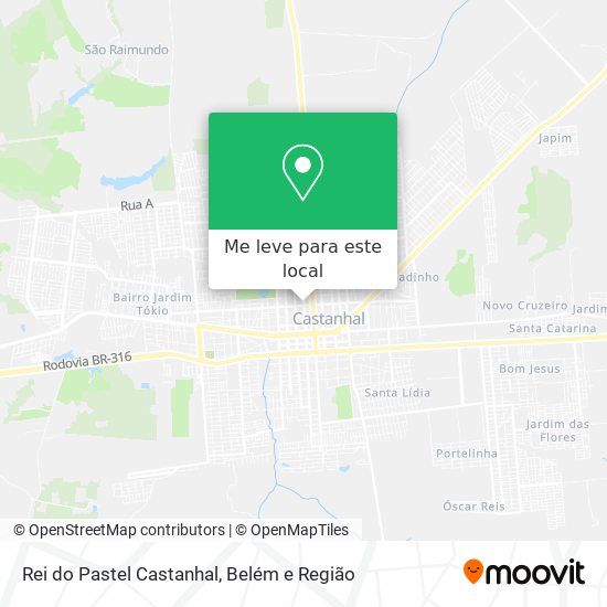 Rei do Pastel Castanhal mapa