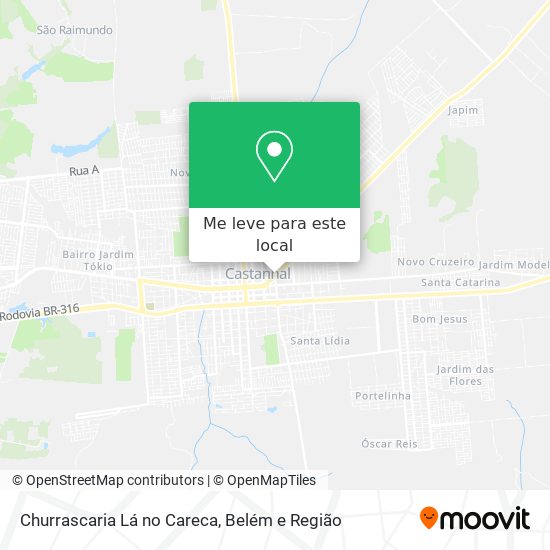 Churrascaria Lá no Careca mapa