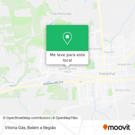 Vitória Gás mapa