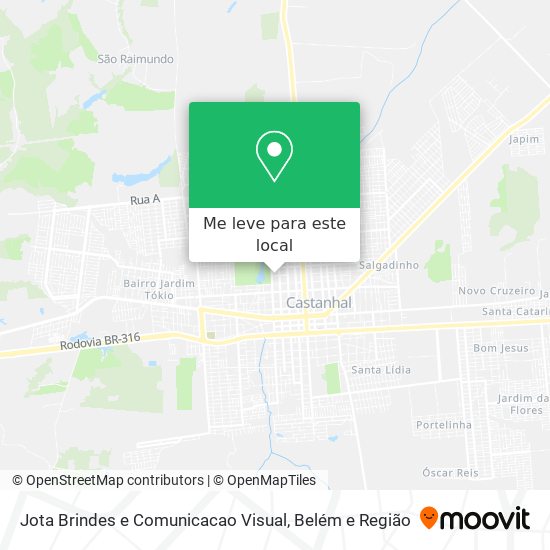 Jota Brindes e Comunicacao Visual mapa
