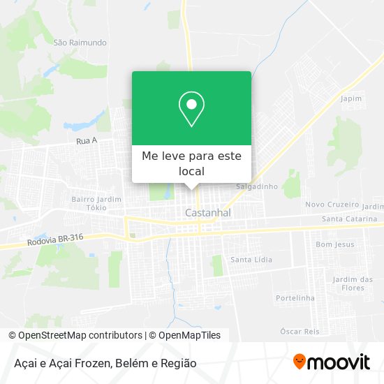 Açai e Açai Frozen mapa