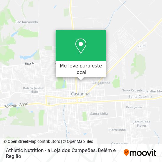 Athletic Nutrition - a Loja dos Campeões mapa