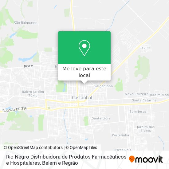 Rio Negro Distribuidora de Produtos Farmacêuticos e Hospitalares mapa