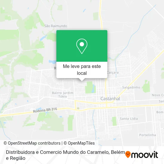 Distribuidora e Comercio Mundo do Caramelo mapa