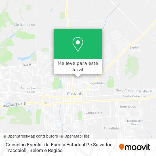 Conselho Escolar da Escola Estadual Pe.Salvador Traccaiolli mapa