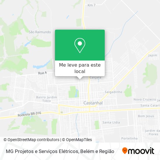 MG Projetos e Serviços Elétricos mapa