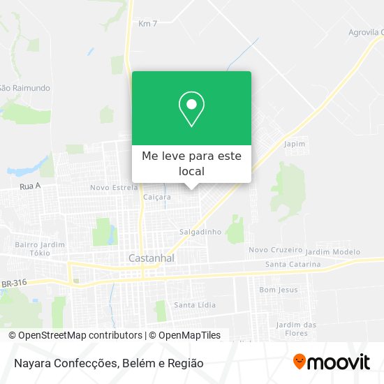 Nayara Confecções mapa