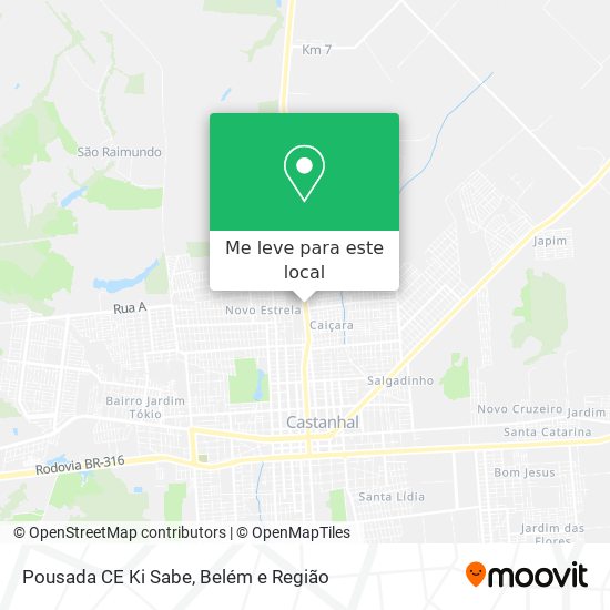 Pousada CE Ki Sabe mapa