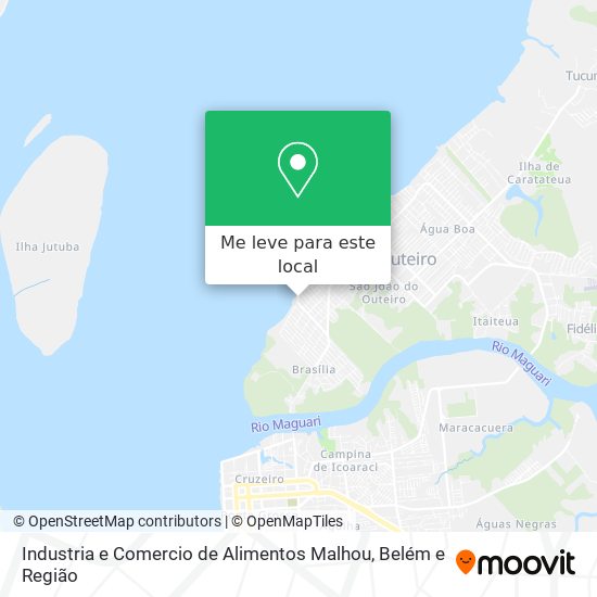 Industria e Comercio de Alimentos Malhou mapa
