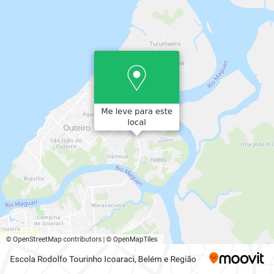 Escola Rodolfo Tourinho Icoaraci mapa