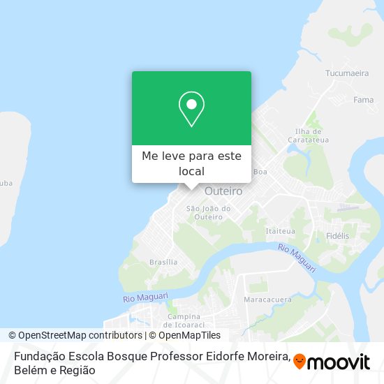 Fundação Escola Bosque Professor Eidorfe Moreira mapa