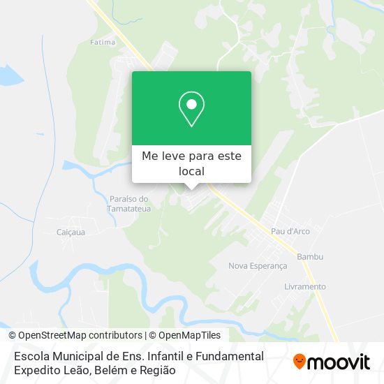 Escola Municipal de Ens. Infantil e Fundamental Expedito Leão mapa